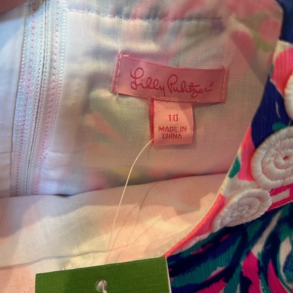 Lilly Pulitzer Girls Classic Shift Dress in Gumbo Limbo Print HTF NWT Size 10 - Picture 8 of 10